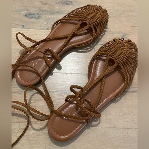 Anthropologie Women's Tie-Up Gladiator Sandals